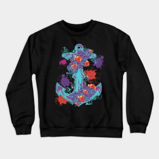 Floral anchor Crewneck Sweatshirt